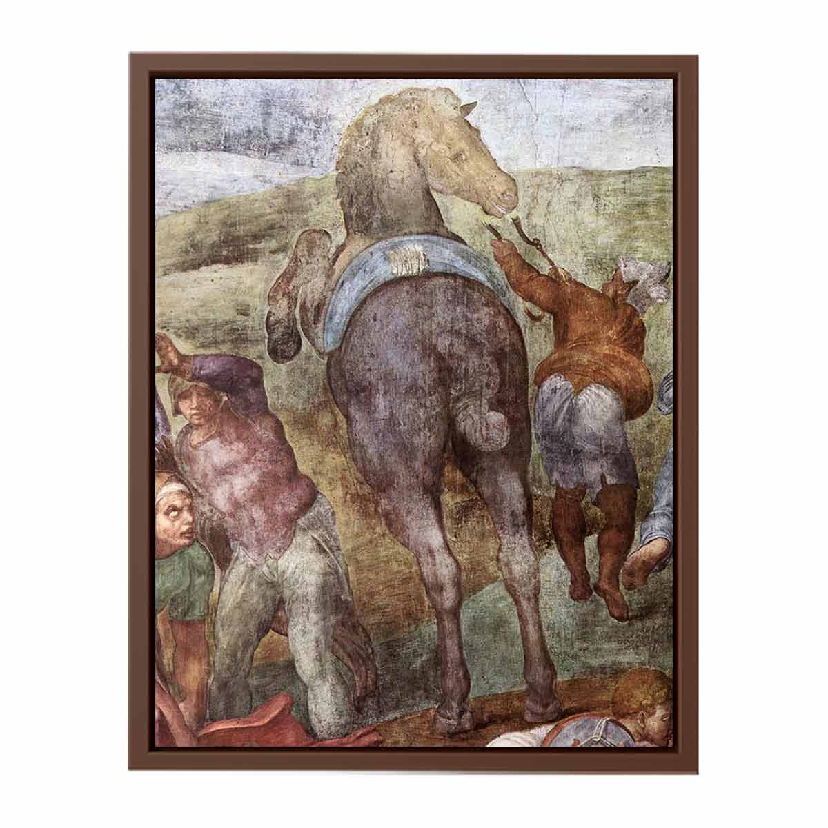 The Conversion of Saul (detail) By Michelangelo Buonarroti