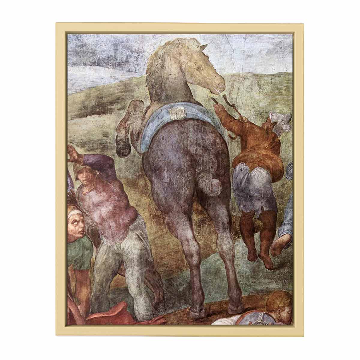 The Conversion of Saul (detail) By Michelangelo Buonarroti