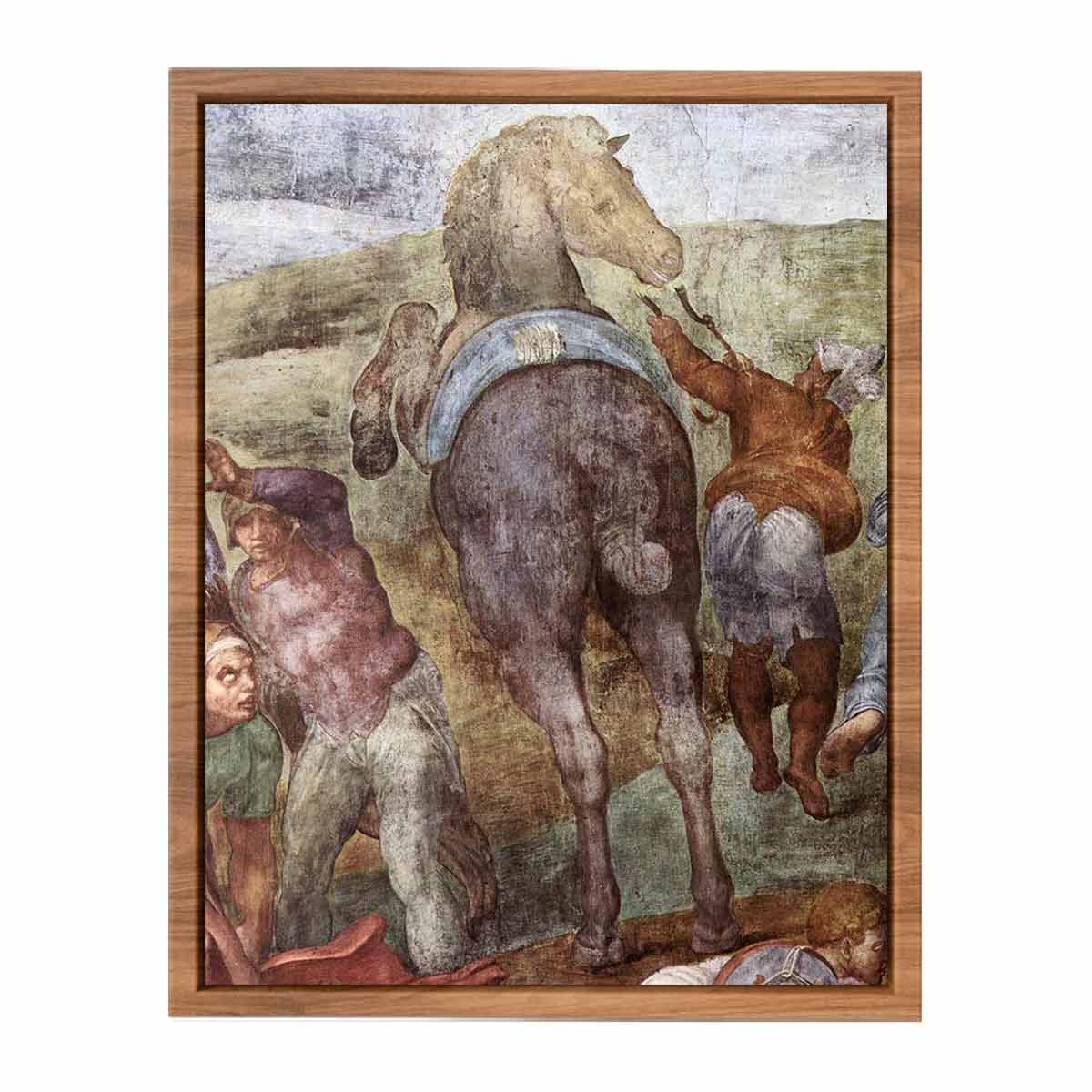 The Conversion of Saul (detail) By Michelangelo Buonarroti