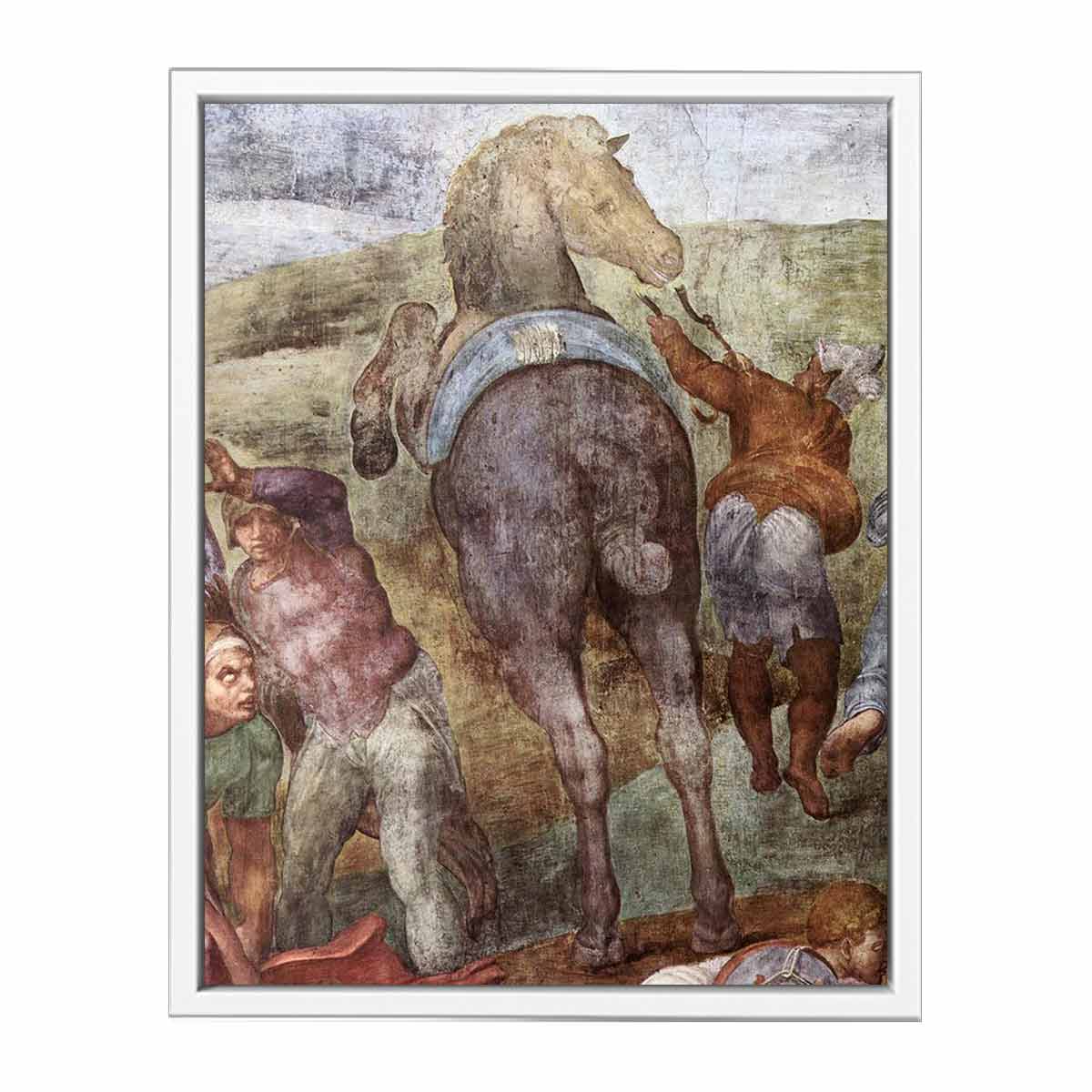 The Conversion of Saul (detail) By Michelangelo Buonarroti