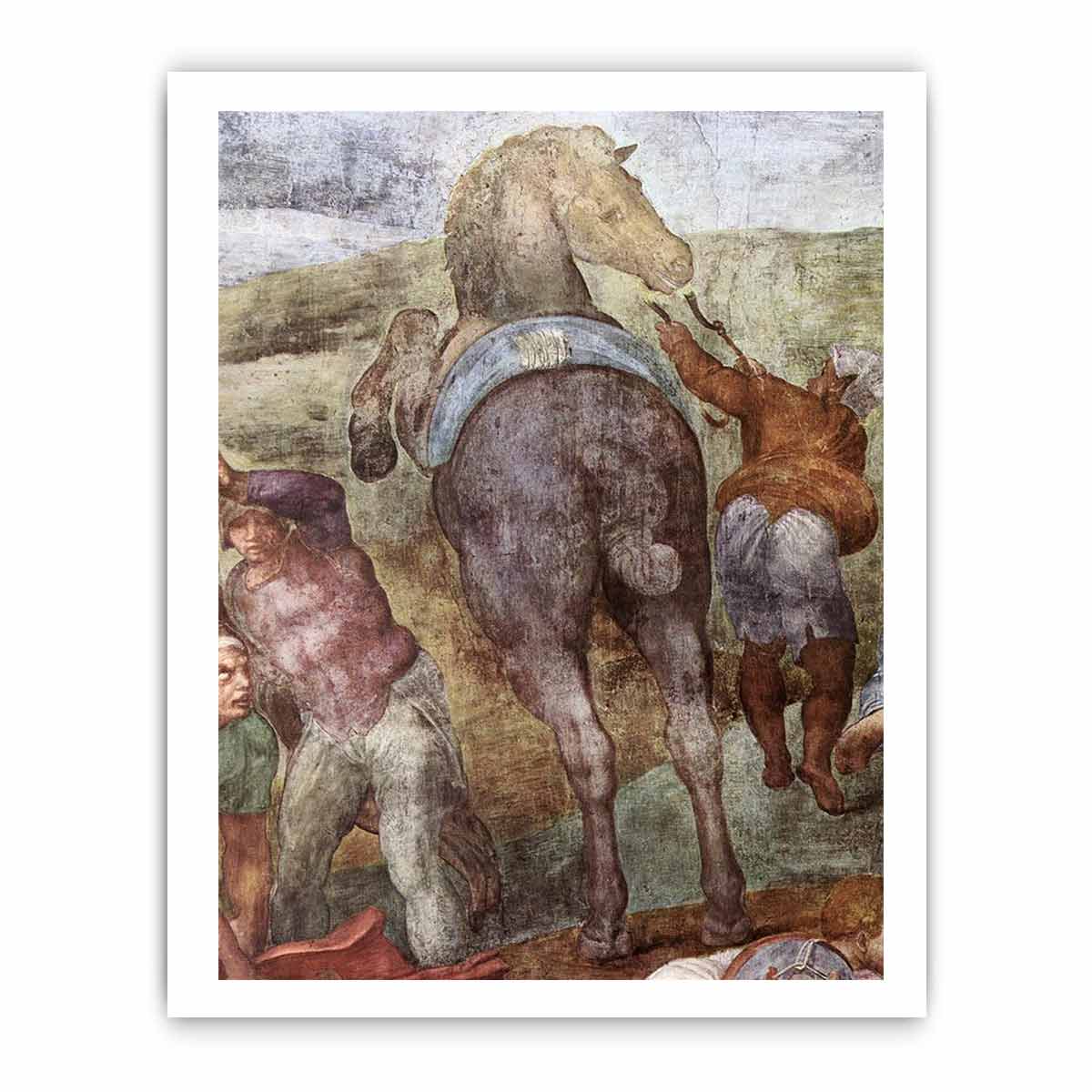 The Conversion of Saul (detail) By Michelangelo Buonarroti