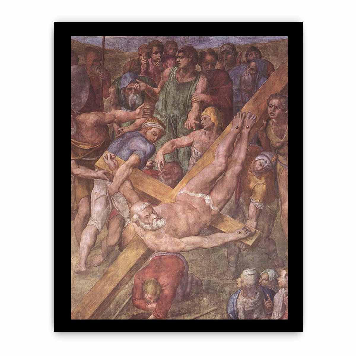 Martyrdom of St Peter (detail) By Michelangelo Buonarroti