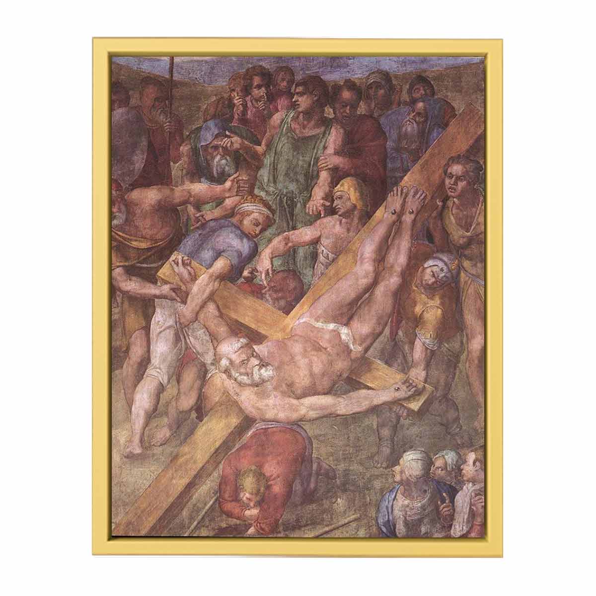 Martyrdom of St Peter (detail) By Michelangelo Buonarroti