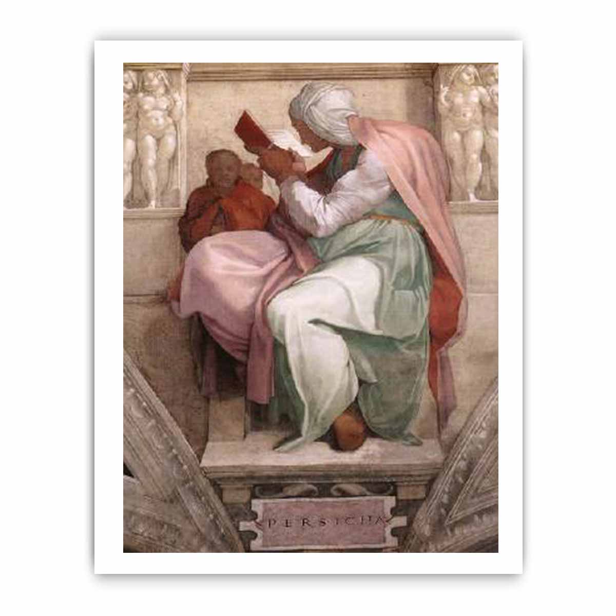 The Persian Sibyl 1511 By Michelangelo Buonarroti