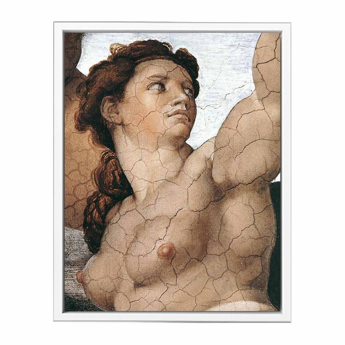The Fall and Expulsion from Garden of Eden (detail) By Michelangelo Buonarroti