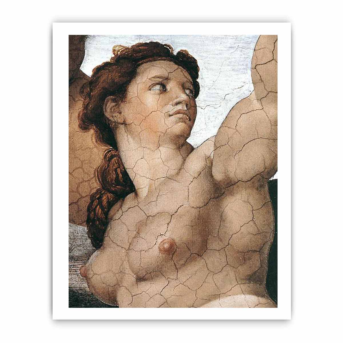 The Fall and Expulsion from Garden of Eden (detail) By Michelangelo Buonarroti