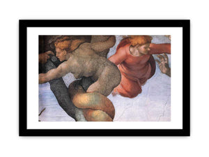 The Fall and Expulsion from Garden of Eden (detail) By Michelangelo Buonarroti