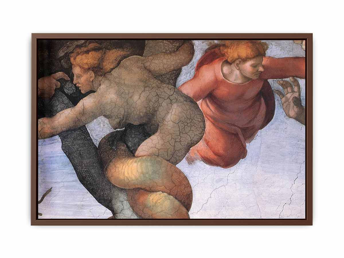 The Fall and Expulsion from Garden of Eden (detail) By Michelangelo Buonarroti