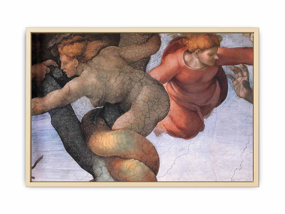 The Fall and Expulsion from Garden of Eden (detail) By Michelangelo Buonarroti