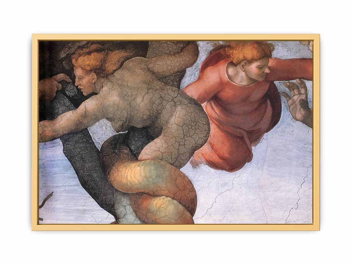 The Fall and Expulsion from Garden of Eden (detail) By Michelangelo Buonarroti