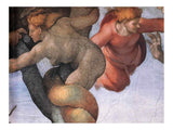 The Fall and Expulsion from Garden of Eden (detail) By Michelangelo Buonarroti artwork preview