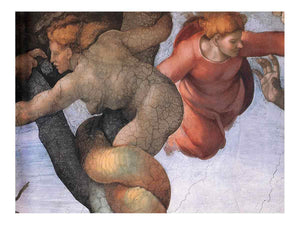 The Fall and Expulsion from Garden of Eden (detail-1) 1509-10