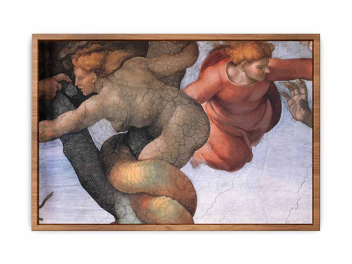 The Fall and Expulsion from Garden of Eden (detail) By Michelangelo Buonarroti