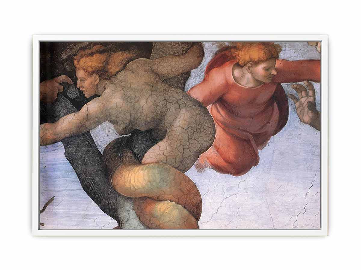 The Fall and Expulsion from Garden of Eden (detail) By Michelangelo Buonarroti