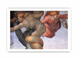 The Fall and Expulsion from Garden of Eden (detail) By Michelangelo Buonarroti