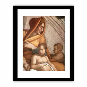 Uzziah - Jotham - Ahaz (detail) By Michelangelo Buonarroti