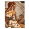 Uzziah - Jotham - Ahaz (detail) By Michelangelo Buonarroti