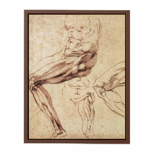 Three Studies of a Leg By Michelangelo Buonarroti