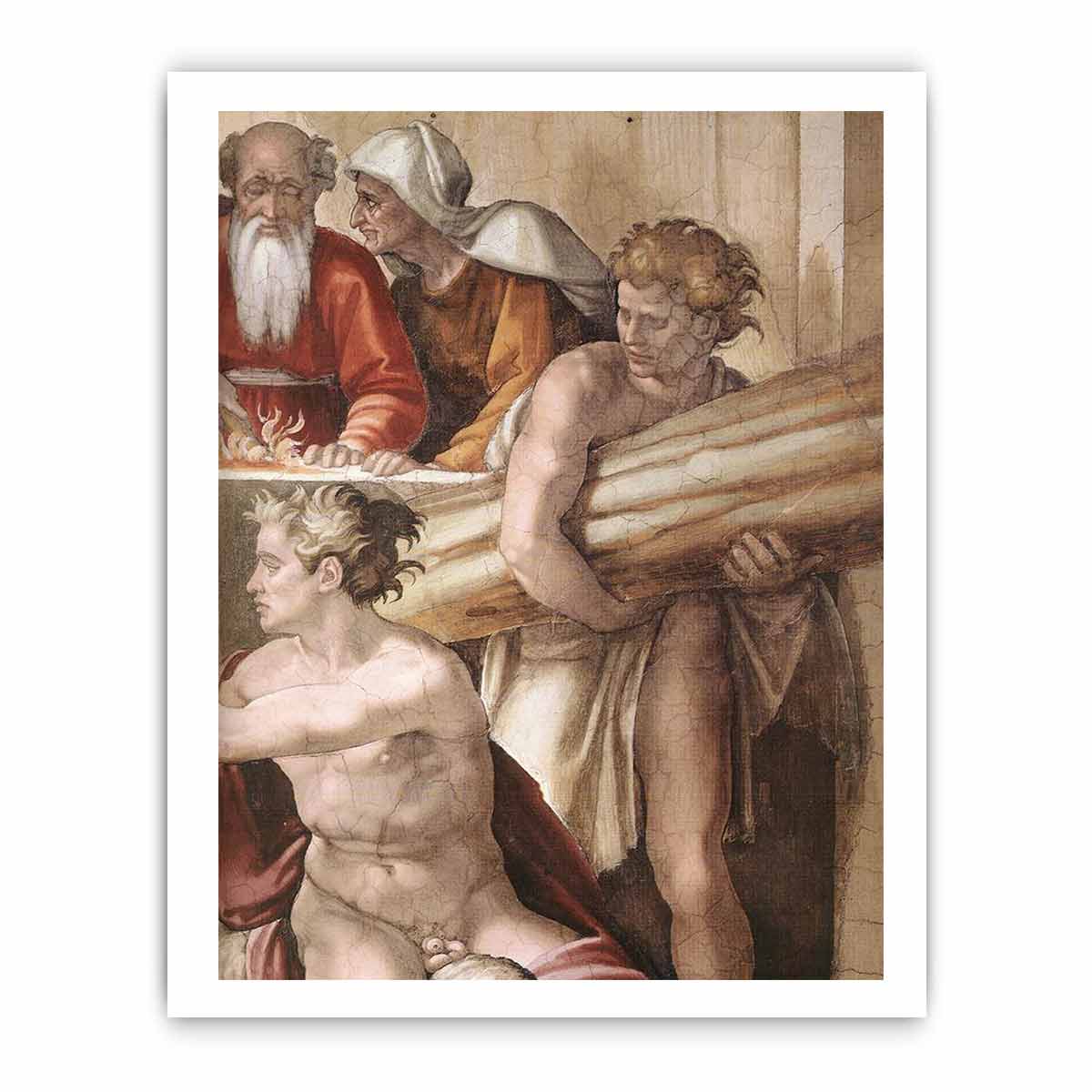 Sacrifice of Noah (detail) By Michelangelo Buonarroti