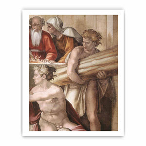 Sacrifice of Noah (detail) By Michelangelo Buonarroti