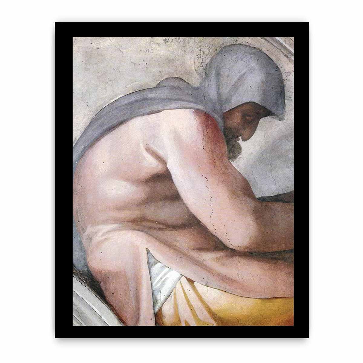 Hezekiah - Manasseh - Amon (detail) By Michelangelo Buonarroti