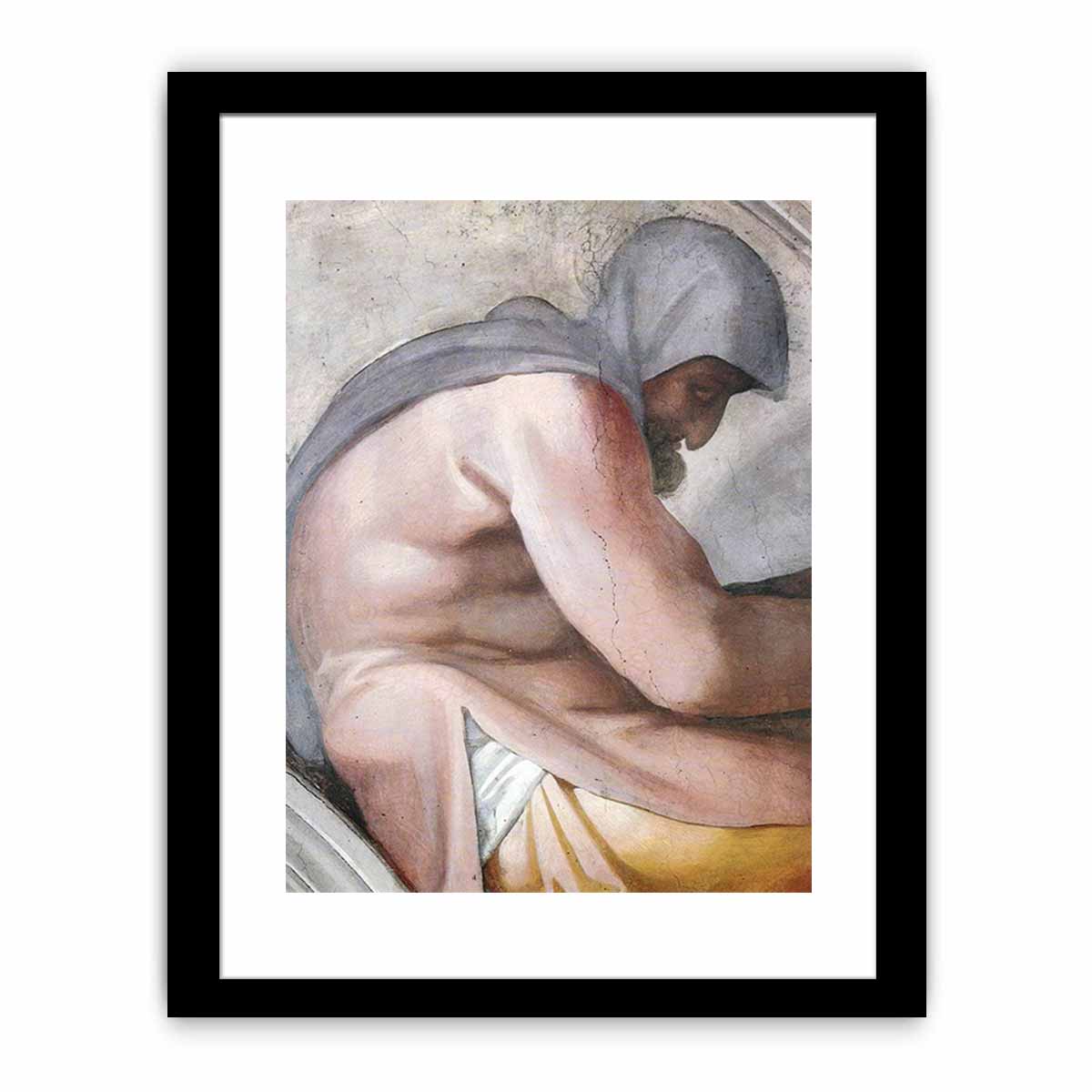 Hezekiah - Manasseh - Amon (detail) By Michelangelo Buonarroti