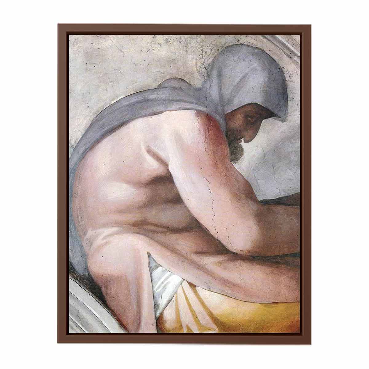 Hezekiah - Manasseh - Amon (detail) By Michelangelo Buonarroti