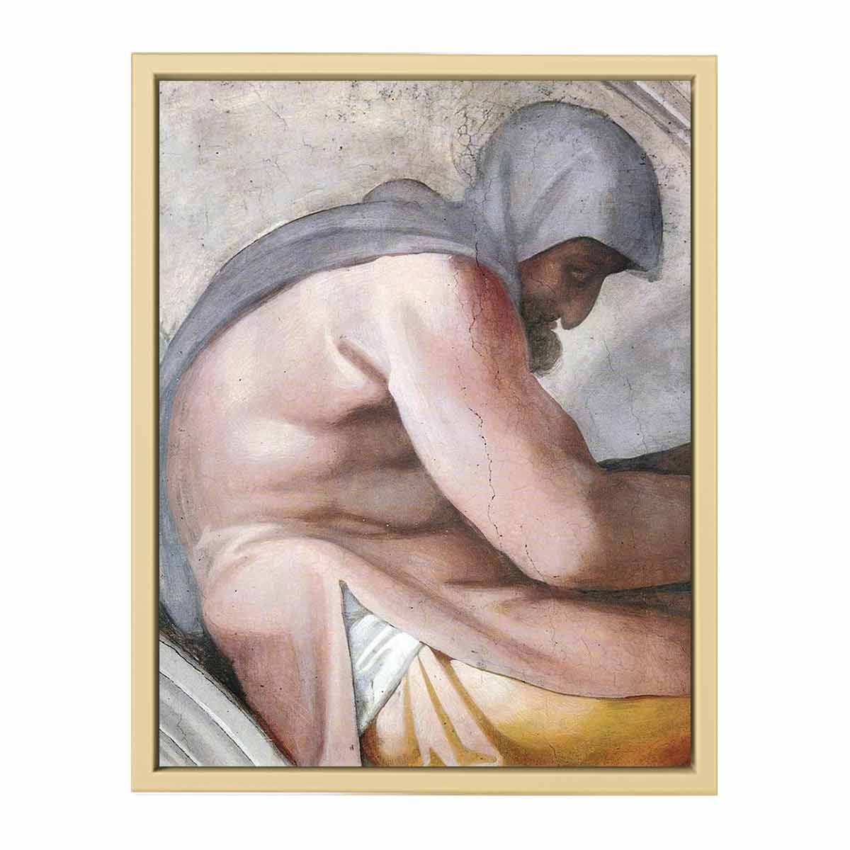 Hezekiah - Manasseh - Amon (detail) By Michelangelo Buonarroti