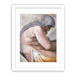Hezekiah - Manasseh - Amon (detail) By Michelangelo Buonarroti