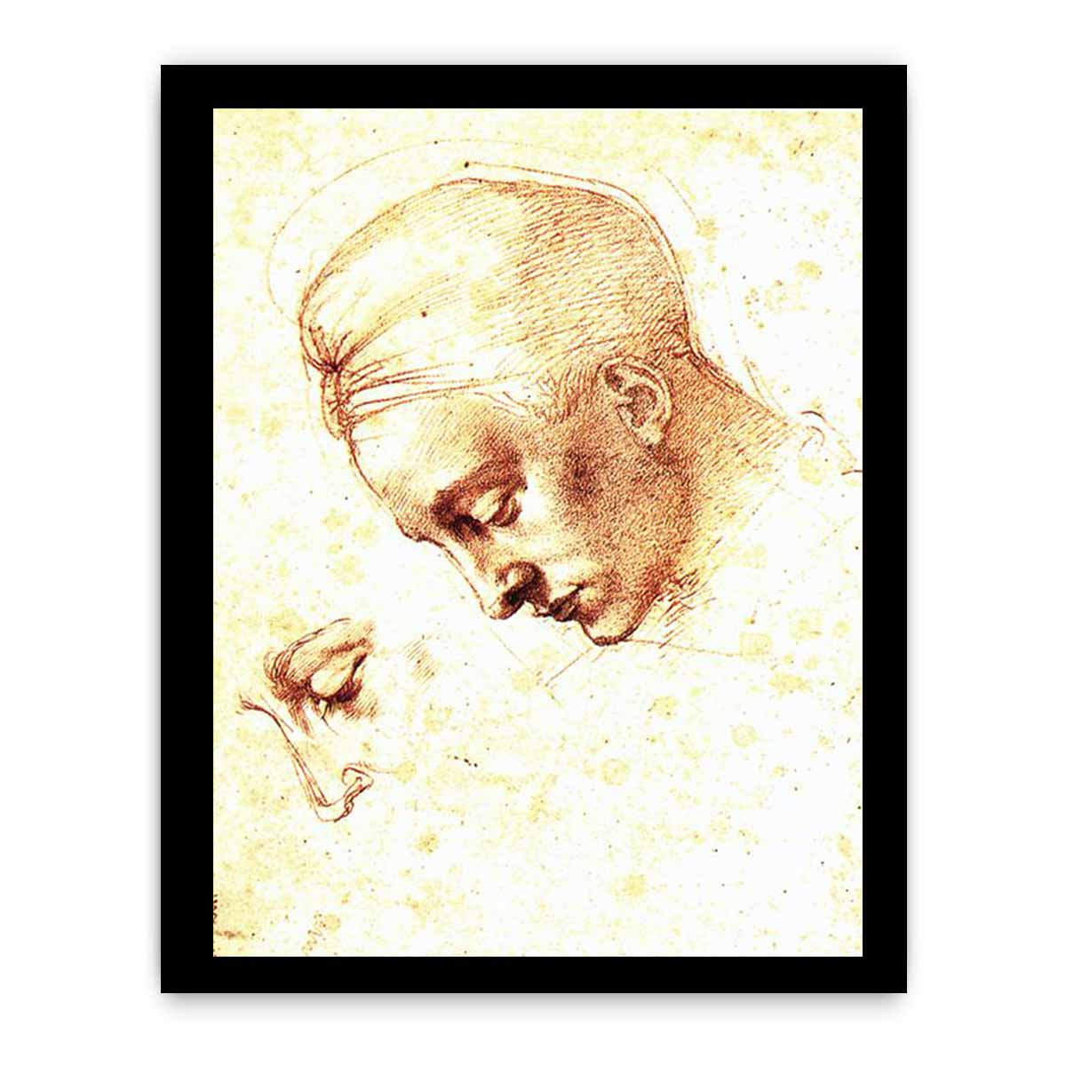 Study of a Head By Michelangelo Buonarroti