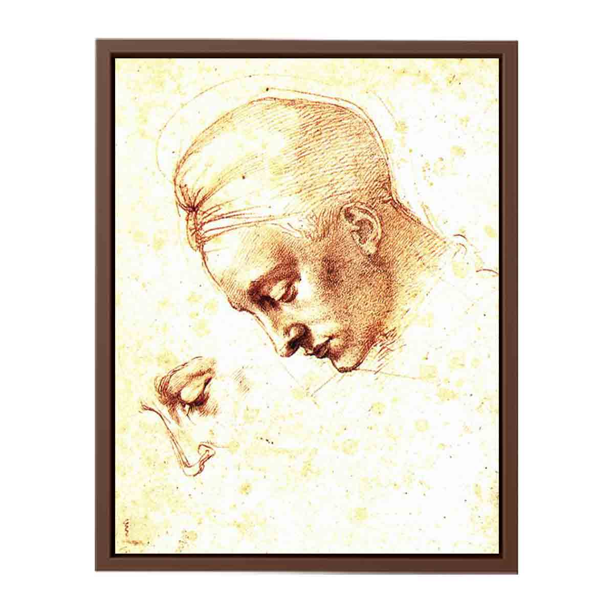 Study of a Head By Michelangelo Buonarroti