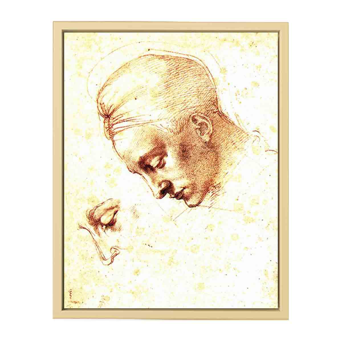 Study of a Head By Michelangelo Buonarroti