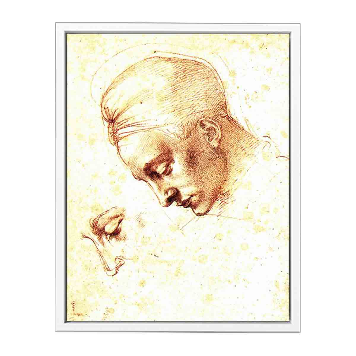 Study of a Head By Michelangelo Buonarroti