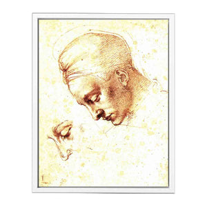 Study of a Head By Michelangelo Buonarroti