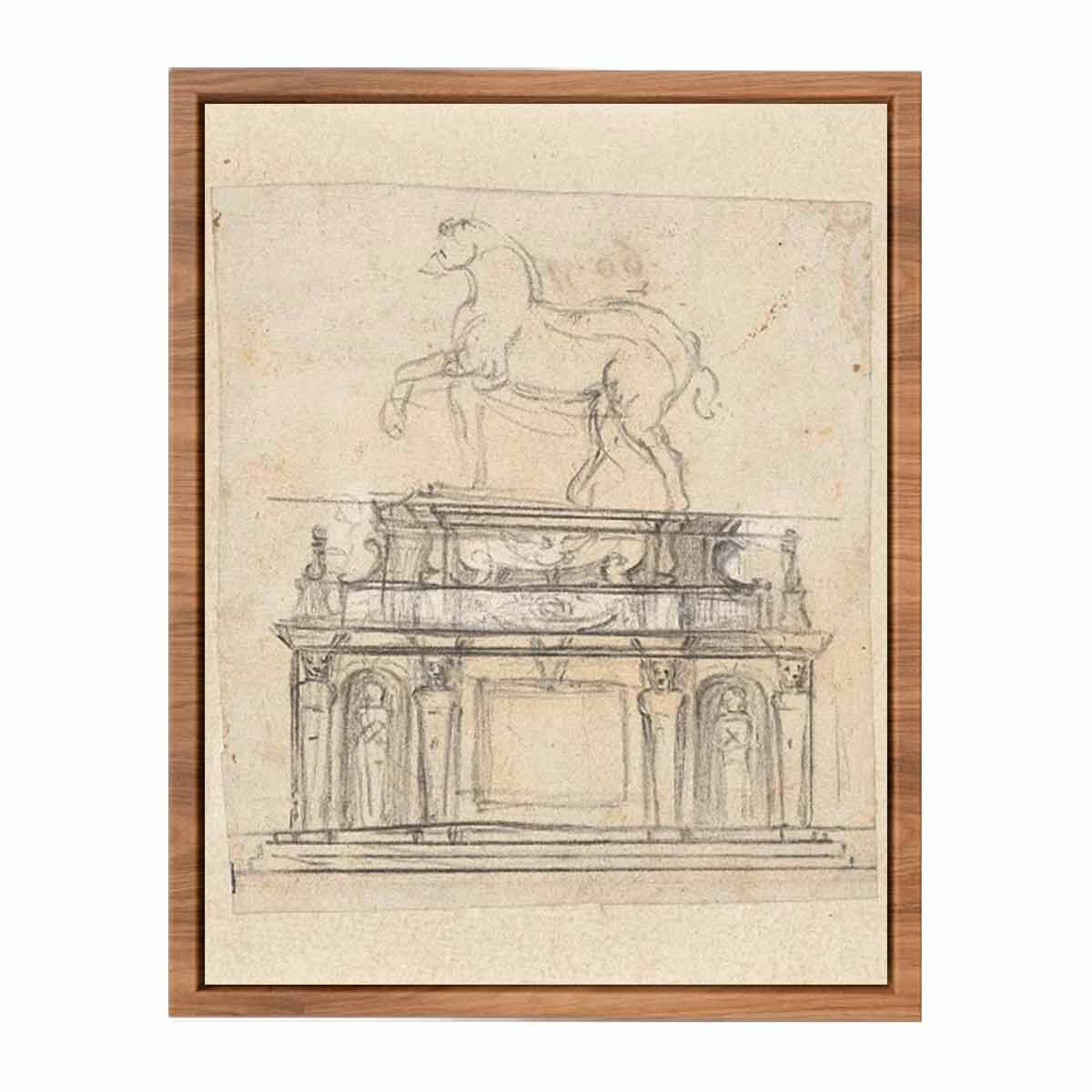 Design For A Statue Of Henry II Of France On Horseback