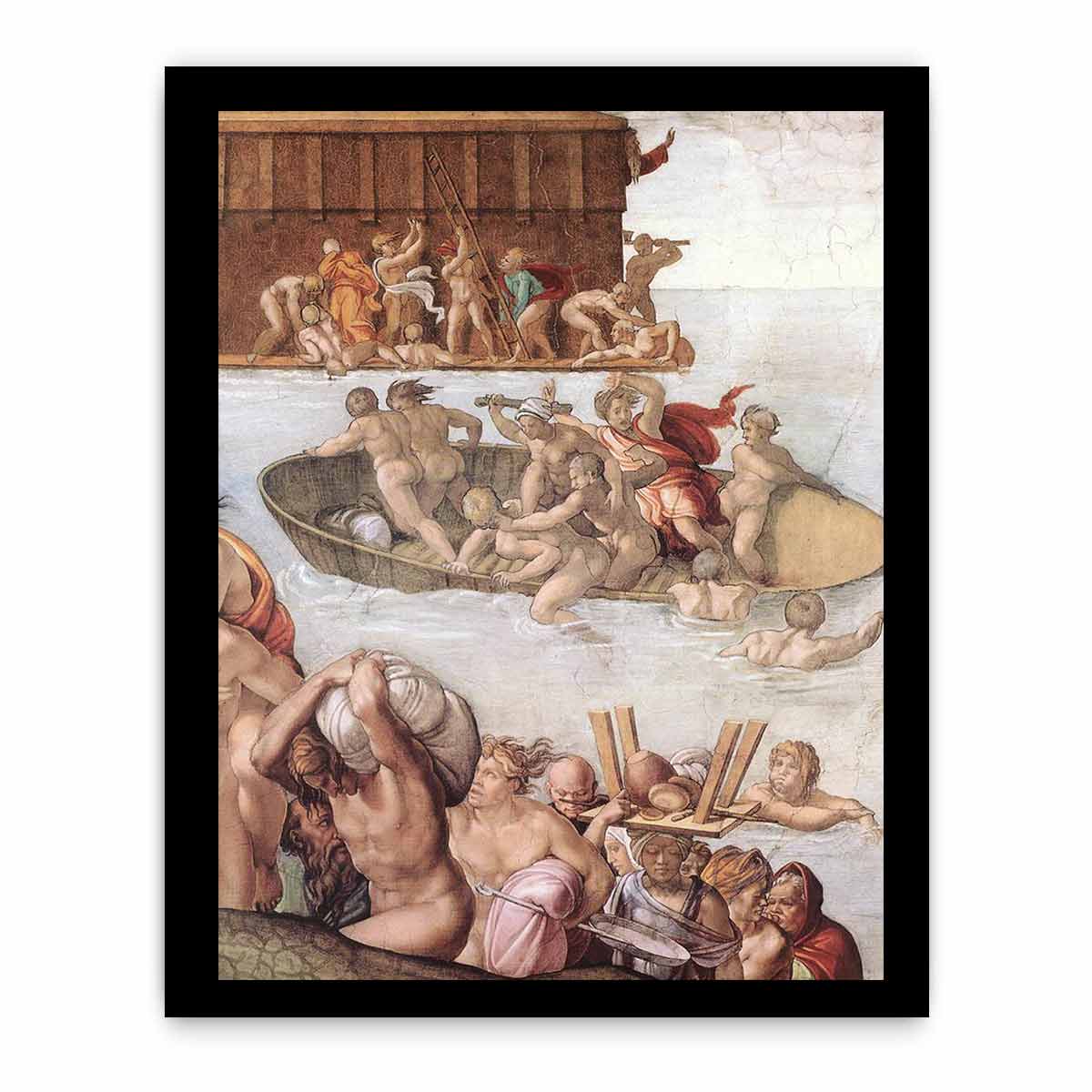 The Deluge (detail) By Michelangelo Buonarroti