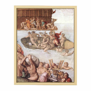 The Deluge (detail) By Michelangelo Buonarroti