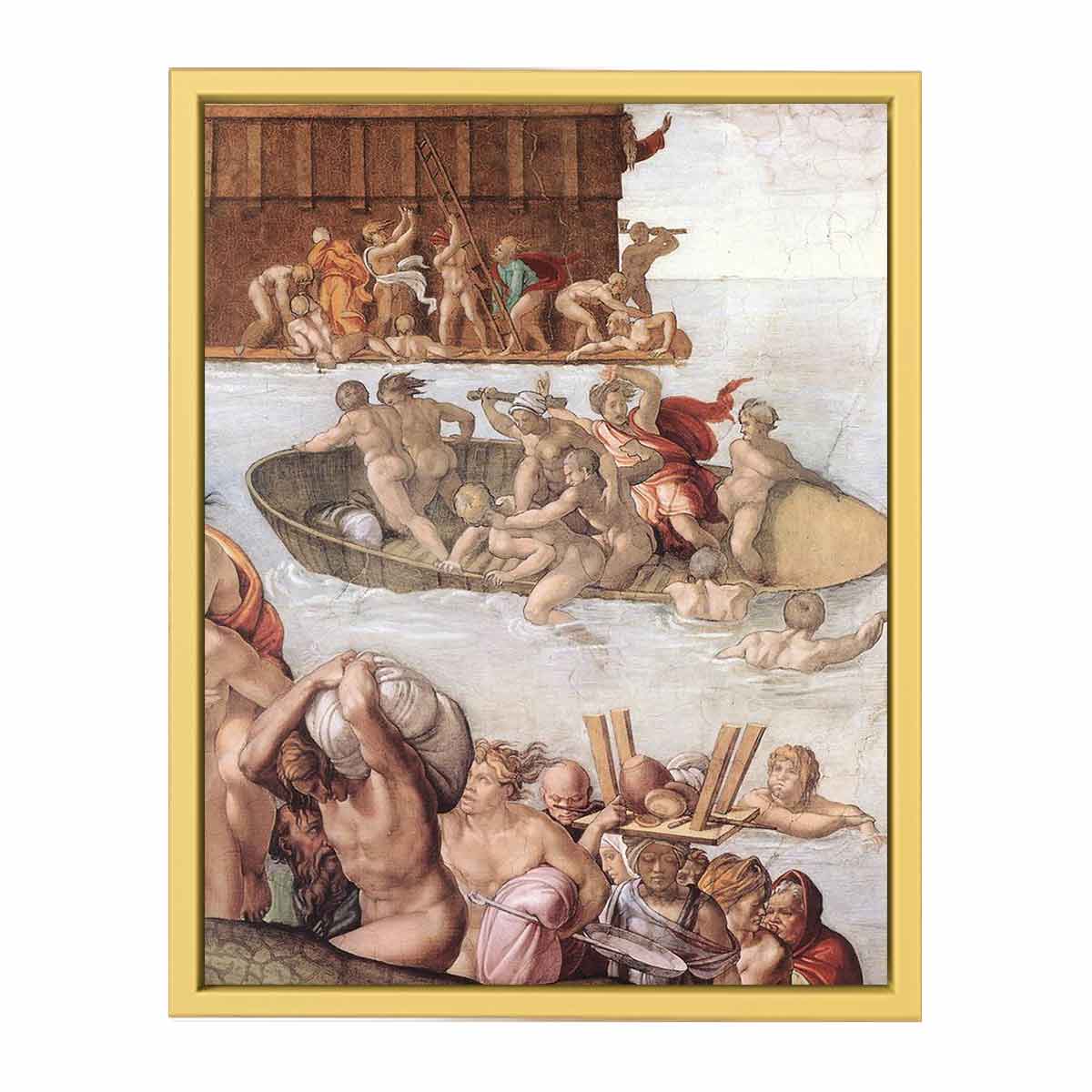 The Deluge (detail) By Michelangelo Buonarroti
