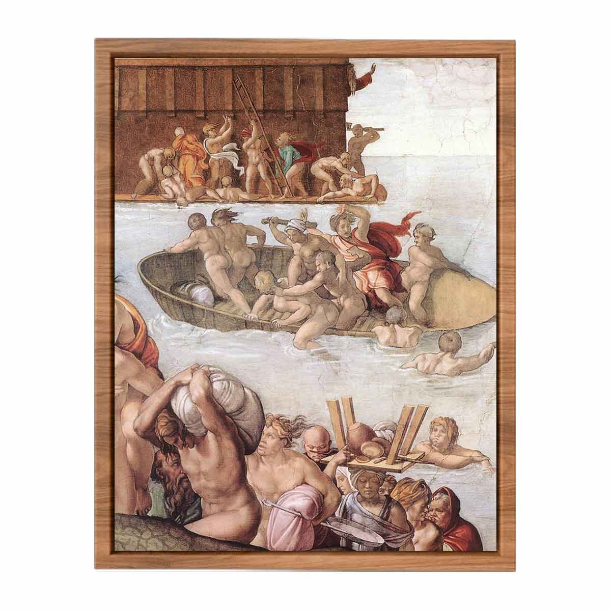 The Deluge (detail) By Michelangelo Buonarroti