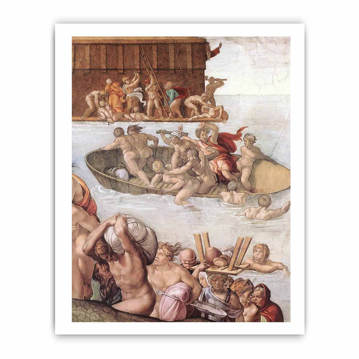 The Deluge (detail) By Michelangelo Buonarroti