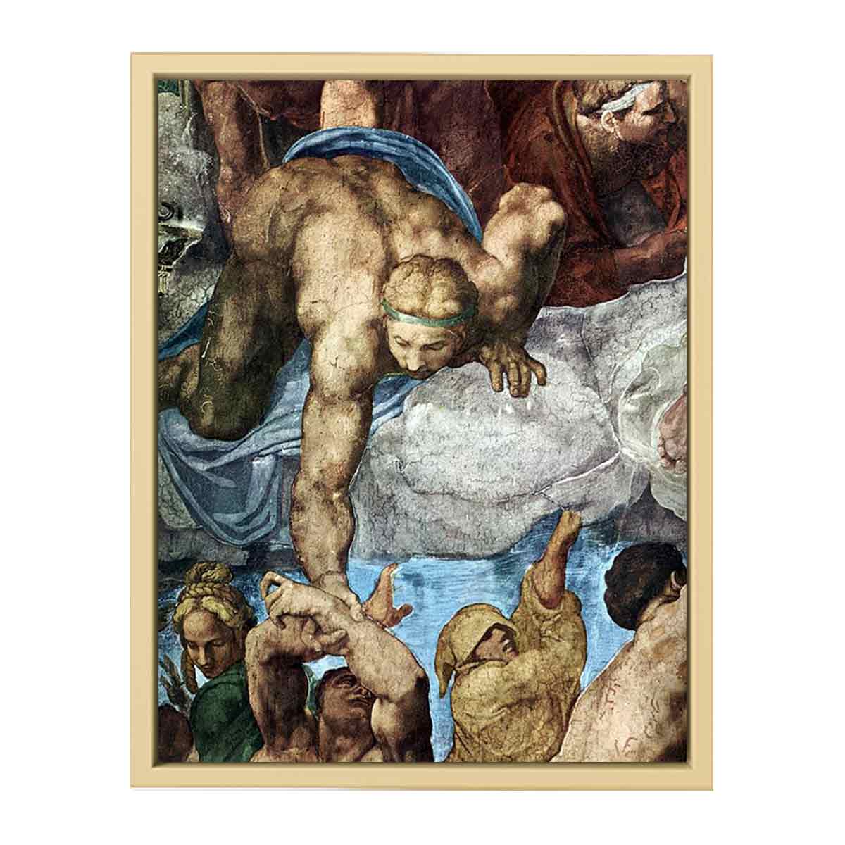 The Last Judgment (detail) By Michelangelo Buonarroti