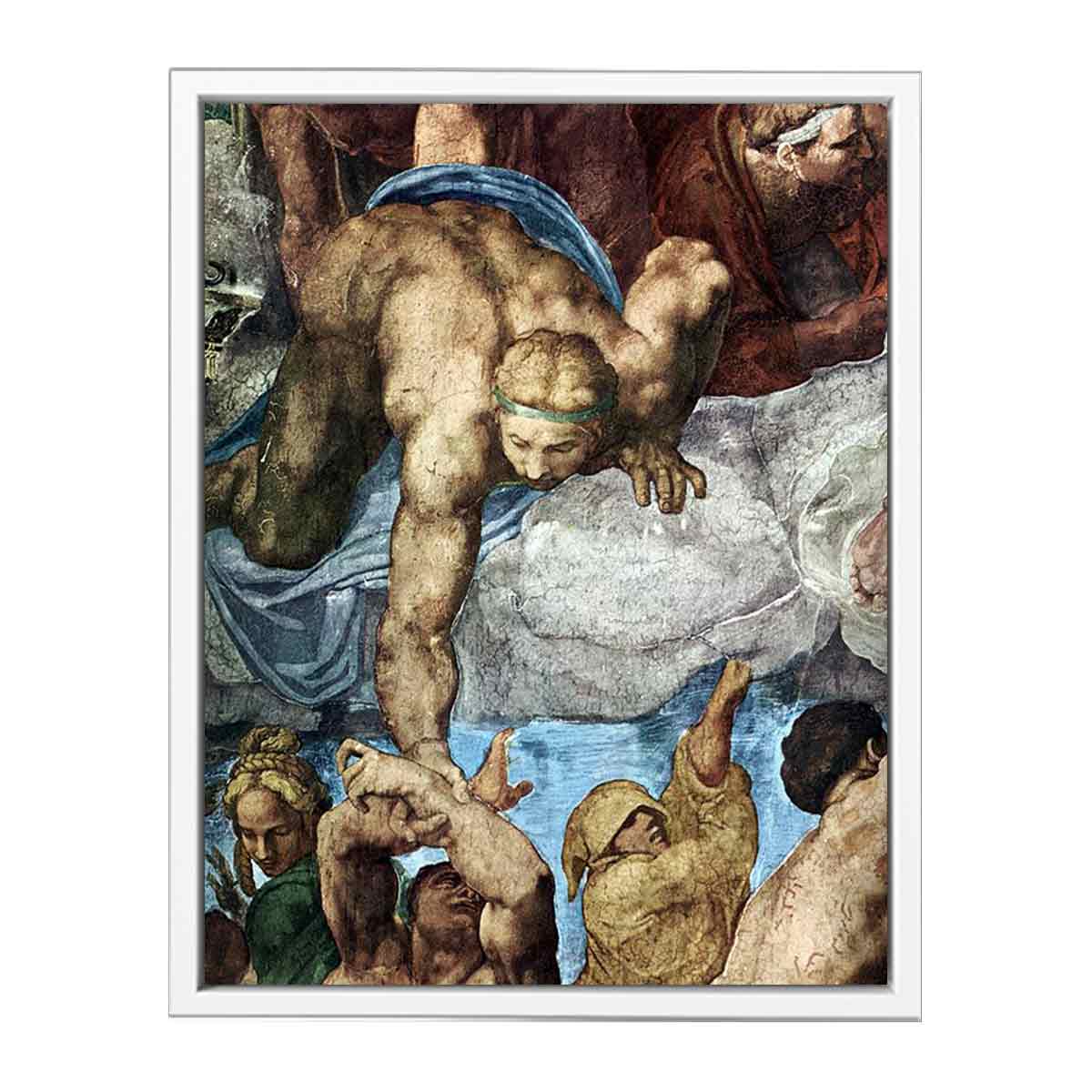 The Last Judgment (detail) By Michelangelo Buonarroti