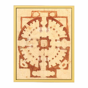 MICHELANGELO Buonarroti Plan for a Church