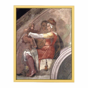 Eleazar - Matthan (detail) By Michelangelo Buonarroti