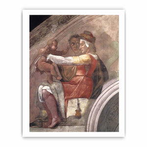 Eleazar - Matthan (detail) By Michelangelo Buonarroti