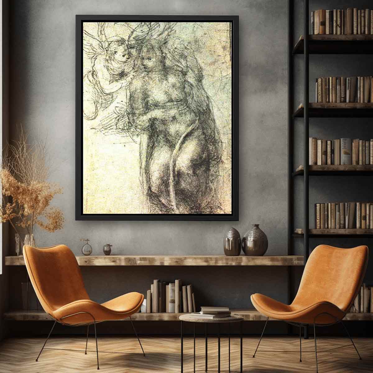 Study for an Annunciation By Michelangelo Buonarroti
