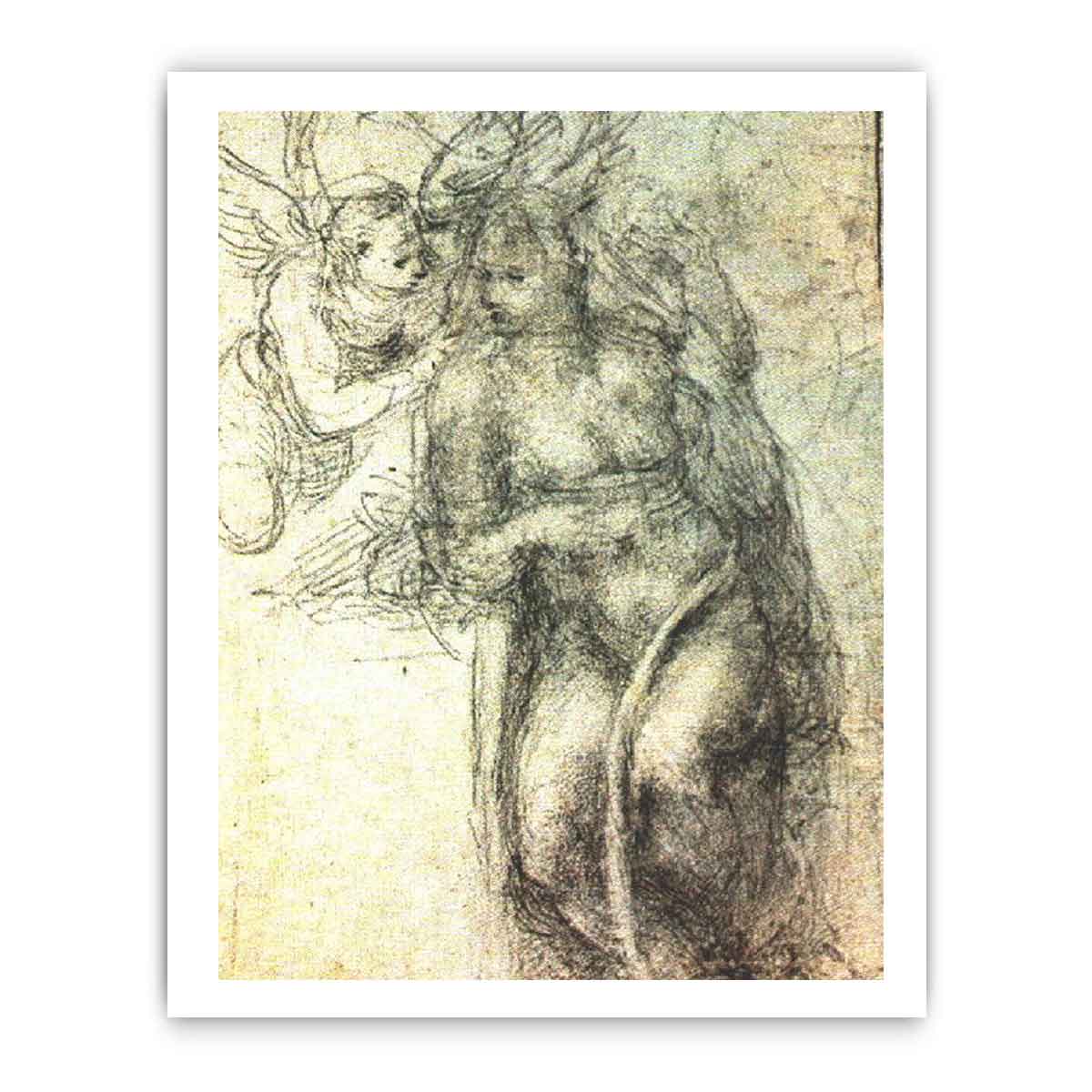 Study for an Annunciation By Michelangelo Buonarroti