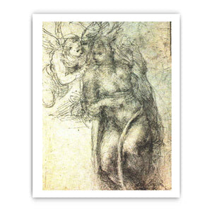 Study for an Annunciation By Michelangelo Buonarroti