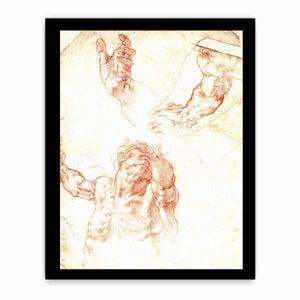 Study for Haman By Michelangelo Buonarroti