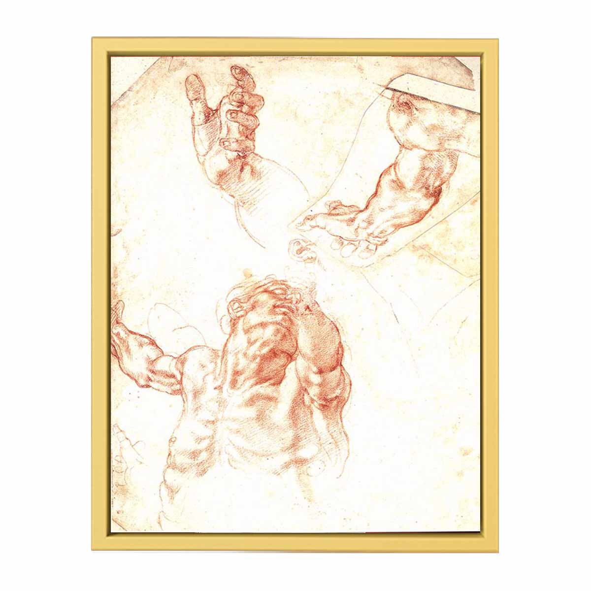 Study for Haman By Michelangelo Buonarroti